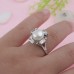 Elegant Pearl Rhinestone Decor Ring Jewelry