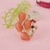 Peacock Shaped Rhinestone Decor Ring Jewelry