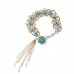 Hand-made Tassels Decor Alloy Bracelet Jewelry