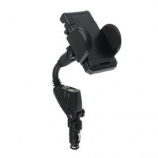 Flexible Car Charger Holder 1A/2A 2 USB Charging Port for iPhone Samsung Galaxy Note S3 S2