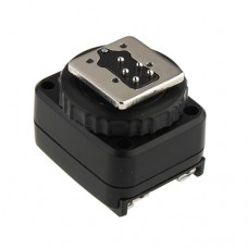 DF-8001 Flash Hot Shoe Converter to PC Sync Socket Adapte for Canon 7D 60D DSLR