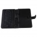 Black Leather Stand Case Micro USB Keyboard for 7.0 Inch Tablet PC