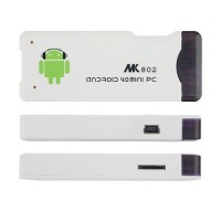 MK802 Mini Android PC Android TV Box Android 4.0 A10 1G RAM HDMI TF 4GB- White