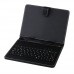 Leather Stand Case Micro USB Keyboard for 9.0 Inch Tablet PC Black