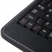 Leather Stand Case Micro USB Keyboard for 9.0 Inch Tablet PC Black