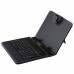 Black Leather Stand Case Micro USB Keyboard for 8.0 Inch Tablet PC