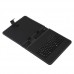 Black Leather Stand Case Mini USB Keyboard for 9.7 Inch Tablet PC