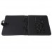 Black Leather Stand Case Mini USB Keyboard for 9.7 Inch Tablet PC