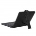 Black Leather Stand Case Mini USB Keyboard for 9.7 Inch Tablet PC