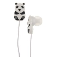 Lovely Panda 3.5mm Port Ear Type Headphone Earphone