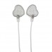 Bling Bling Heart Pattern In-ear 3.5mm Port Earphone Headset Three Color for Choose