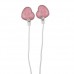 Bling Bling Heart Pattern In-ear 3.5mm Port Earphone Headset Three Color for Choose