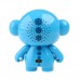 Cute Cartoon Figure Mini Portable Speaker Blue