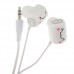 Lovely Smile Steamed Bun Stereo Headphone 3.5mm Port Earphone