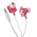 Cute Ali 3.5mm Pink Stereo Headphones Headset AL-01