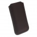 Pure Color Pouch for iPhone 4/4S Brown