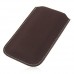 Pure Color Pouch for iPhone 4/4S Brown