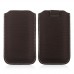 Pure Color Pouch for iPhone 4/4S Brown