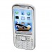 N100 TV Phone Dual Band Dual SIM Card Dual Camera Bluetooth FM 3.2 Inch Touch Screen- White