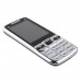 303 TV Phone Dual Band Dual SIM Card Bluetooth FM 2.6 Inch- Silver & Black