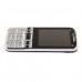 303 TV Phone Dual Band Dual SIM Card Bluetooth FM 2.6 Inch- Silver & Black