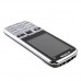 303 TV Phone Dual Band Dual SIM Card Bluetooth FM 2.6 Inch- Silver & Black