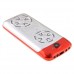 303 TV Phone Dual Band Dual SIM Card Bluetooth FM 2.6 Inch- Silver & Red