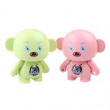 Cute Cartoon Figure Mini Portable Speaker TF Card Slot Pink/Green