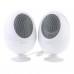 2pcs Egg Shaped Mini Digital Speaker 3.5mm Audio Port
