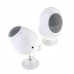 2pcs Egg Shaped Mini Digital Speaker 3.5mm Audio Port