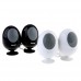 2pcs Egg Shaped Mini Digital Speaker 3.5mm Audio Port