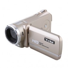 Max 12.0 Mega Pixels 3.0 Inch TFT Screen HD 720P Digital Video Camcorder HD-888-Golden