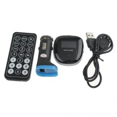 3 In 1 Multi-Function Car FM Transmitter+MP3 Player+ Car Charger Foldable USB Plug