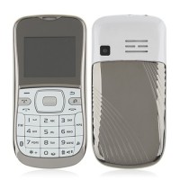 K888 Phone Dual Band Dual SIM Card Running LED FM Bluetooth Camera- White