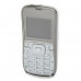 K888 Phone Dual Band Dual SIM Card Running LED FM Bluetooth Camera- White