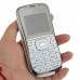 K888 Phone Dual Band Dual SIM Card Running LED FM Bluetooth Camera- White