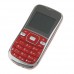 K888 Phone Dual Band Dual SIM Card Running LED FM Bluetooth Camera- Red