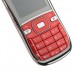 K888 Phone Dual Band Dual SIM Card Running LED FM Bluetooth Camera- Red