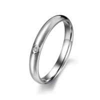 Fashion Rhinestone Titanium Steel Ring Jewelry 5/67/8
