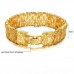 Fashion 18K Gold Plate Wide Bracelet Bangle Jewelry