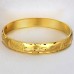 Fashion 18K Gold Plate Wide Bracelet Bangle Jewelry