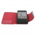 Good Quality 2450mAh External Battery Flip Leather Charger Power Case for iPhone 4/4S  2 Colors