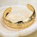 Fashion Rhinestone Decor 18K Gold Plate Bracelet Bangle
