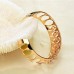 Fashion Rhinestone Decor 18K Gold Plate Bracelet Bangle