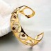 Fashion Rhinestone Decor 18K Gold Plate Bracelet Bangle