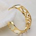 Fashion Rhinestone Decor 18K Gold Plate Bracelet Bangle