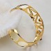 Fashion Rhinestone Decor 18K Gold Plate Bracelet Bangle