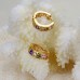 Fashion Colorful Rhinestone Decor 18K Gold Plate Earring