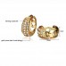 Fashion Rhinestone Decor 18K Gold Plate Earring