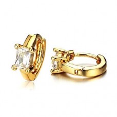 Fashion Crystal Decor 18K Gold Plate Earring